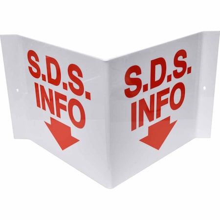 Brady High Visibility Safety Sign, Plastic, Rectangle, English 139786